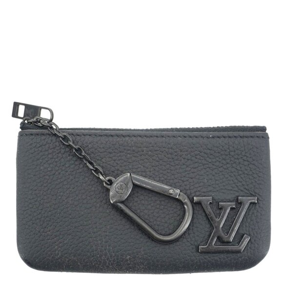 Louis Vuitton Handbags - Louis Vuitton  LV Aerogram Leather Key Pouch Black